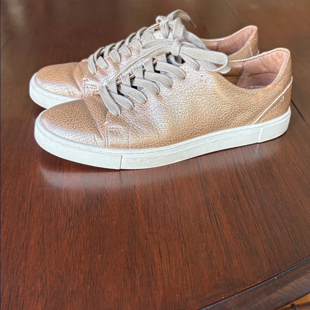 Metallic Bronze Sneakers